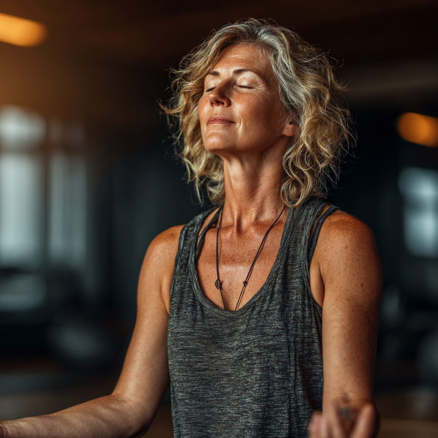 Fondatorii turonex alături de grupa de seniori practicând yoga